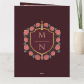 Monografische Hochzeit von Sword & Shield Dankeskarte (Rückseite)