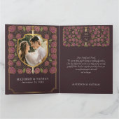 Monografische Hochzeit von Sword & Shield Dankeskarte (Innenseite)