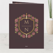 Monografische Hochzeit von Sword & Shield Dankeskarte (Rückseite)