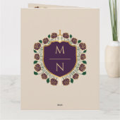 Monografische Hochzeit von Sword & Shield Dankeskarte (Rückseite)