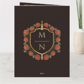 Monografische Hochzeit von Sword & Shield Dankeskarte (Rückseite)