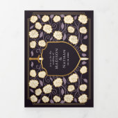 Monografische Hochzeit von Sword & Shield Dreifach Gefaltete Einladung (Cover)