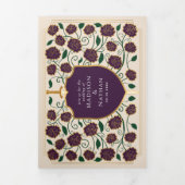 Monografische Hochzeit von Sword & Shield Dreifach Gefaltete Einladung (Cover)