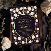 Monografische Hochzeit von Sword & Shield Folieneinladung