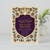 Monografische Hochzeit von Sword & Shield Folieneinladung (Stehend vorne)