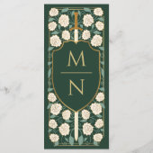 Monografische Hochzeit von Sword & Shield Menükarte (Rückseite)