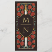 Monografische Hochzeit von Sword & Shield Menükarte (Rückseite)