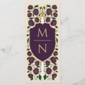 Monografische Hochzeit von Sword & Shield Menükarte (Rückseite)