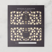 Monografische Hochzeit von Sword & Shield Platzkarte (Außenseite Aufgefaltet)