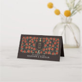 Monografische Hochzeit von Sword & Shield Platzkarte (Rückseite)