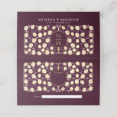 Monografische Hochzeit von Sword & Shield Platzkarte (Außenseite Aufgefaltet)