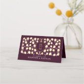 Monografische Hochzeit von Sword & Shield Platzkarte (Rückseite)