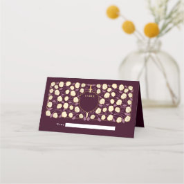 Monografische Hochzeit von Sword & Shield Platzkarte