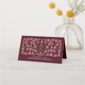 Monografische Hochzeit von Sword & Shield Platzkarte (Rückseite)