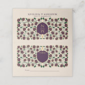 Monografische Hochzeit von Sword & Shield Platzkarte (Außenseite Aufgefaltet)