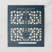 Monografische Hochzeit von Sword & Shield Platzkarte (Außenseite Aufgefaltet)