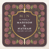 Monografische Hochzeit von Sword & Shield Rechteckiger Pappuntersetzer (Vorderseite)