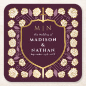 Monografische Hochzeit von Sword & Shield Rechteckiger Pappuntersetzer (Vorderseite)