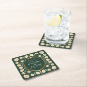 Monografische Hochzeit von Sword & Shield Rechteckiger Pappuntersetzer (Vor Ort)