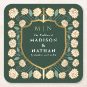 Monografische Hochzeit von Sword & Shield Rechteckiger Pappuntersetzer (Vorderseite)