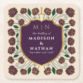 Monografische Hochzeit von Sword & Shield Rechteckiger Pappuntersetzer (Vorderseite)