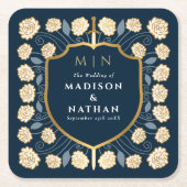 Monografische Hochzeit von Sword & Shield Rechteckiger Pappuntersetzer (Vorderseite)