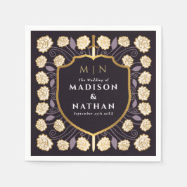 Monografische Hochzeit von Sword & Shield Serviette