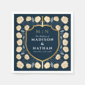 Monografische Hochzeit von Sword & Shield Serviette (Vorderseite)