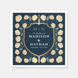 Monografische Hochzeit von Sword & Shield Serviette