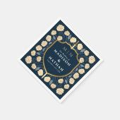 Monografische Hochzeit von Sword & Shield Serviette (Ecke)