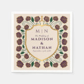 Monografische Hochzeit von Sword & Shield Serviette (Vorderseite)