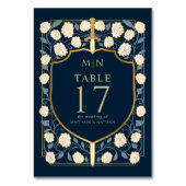 Monografische Hochzeit von Sword & Shield Tischnummer (Vorderseite)