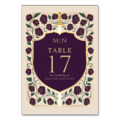 Monografische Hochzeit von Sword & Shield Tischnummer (Vorderseite)