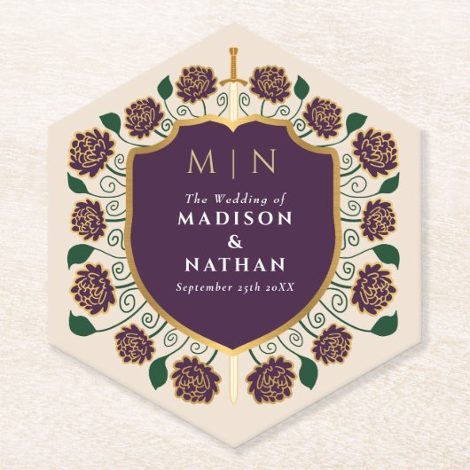 Monografische Hochzeit von Sword & Shield Untersetzer (Vorderseite)