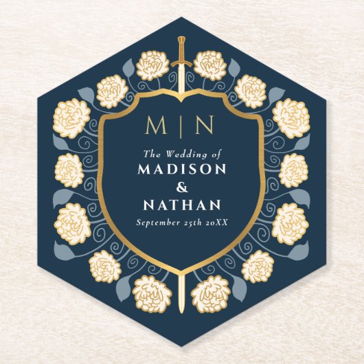 Monografische Hochzeit von Sword & Shield Untersetzer (Vorderseite)