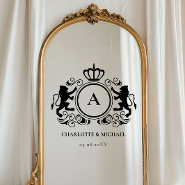 Monografische Hochzeiten für kundenspezifische Log Fensteraufkleber