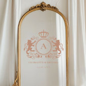 Monografische Hochzeiten für kundenspezifische Log Fensteraufkleber