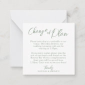 Monografische Hochzeitserie-Wildblume Mitteilungskarte (Rückseite)