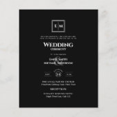 Monografische Hochzeitsstimmung in Schwarz in 1 (Vorderseite)