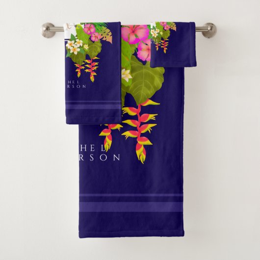 Monografische Navy Badhandtuch Set (Insitu)