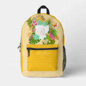 Monografische Navy Bedruckter Rucksack (Vorderseite)