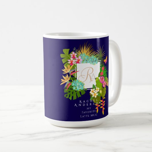 Monografische Navy Kaffeetasse (VorderseiteRechts)