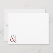 Monografische personalisierte Stationerie des burg Mitteilungskarte (Vorderseite)