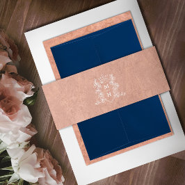 Monografische Rose der Herzkronen Einladungsbanderole