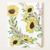 Monografische Sonnenblume 2023 Monatlich, nicht an Planer (Rückseite)