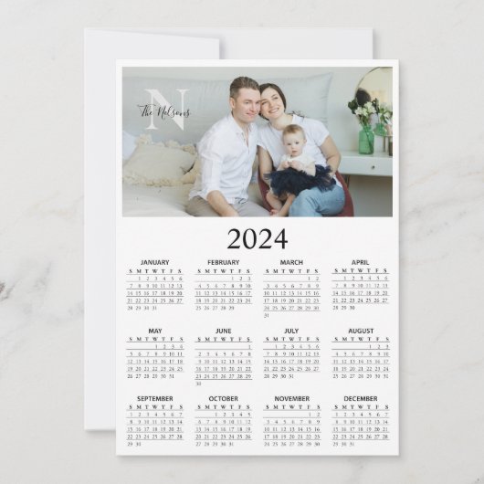 Monografischer Kalender 2024 für das Foto Save The Date (Vorderseite)