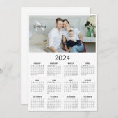 Monografischer Kalender 2024 für das Foto Save The Date (Vorne/Hinten)