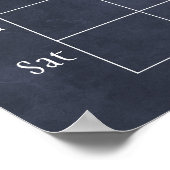 Monografischer Kalender für Seefahrzeuge Poster (Ecke)