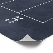 Monografischer Kalender für Seefahrzeuge Poster (Ecke)