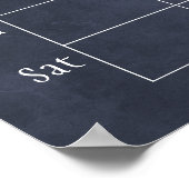 Monografischer Kalender für Seefahrzeuge Poster (Ecke)